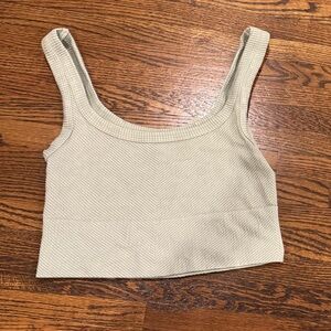 Boho Pink NIKIBIKI Cropped Chevron Tank Top